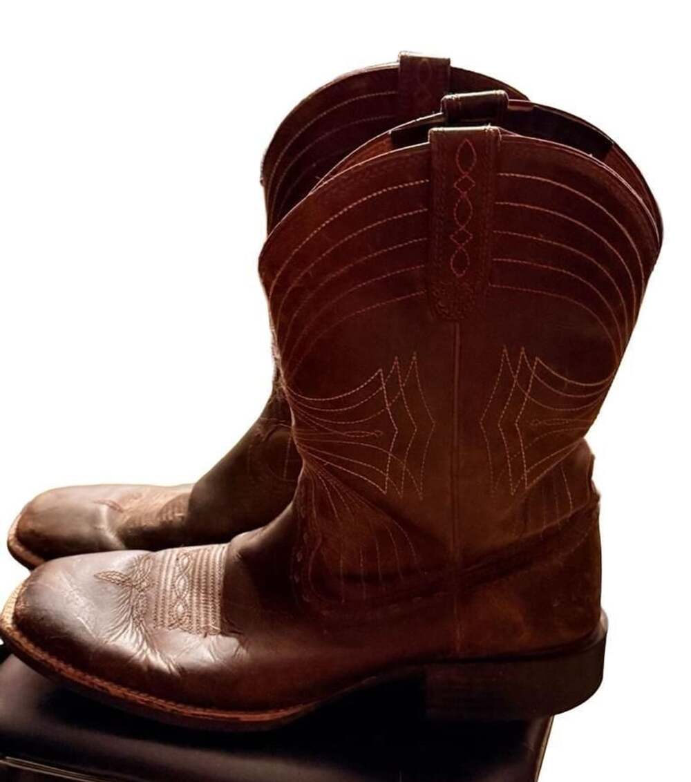 Ariat Sport Wide Square Toe Western Boots Brown Leather